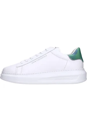 Karl Lagerfeld Skor, Herr, 43 EU, Läder, Sneakers Vit