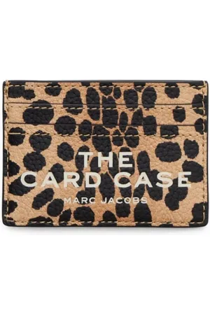 Marc Jacobs Accessoarer, Dam, ONE Size, Läder, Plånbok med leopardtryck och kortfack
