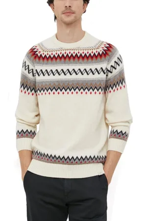 Liu Jo Stickade tröjor & koftor, Herr, XL, Norwegian Crewneck Sweater