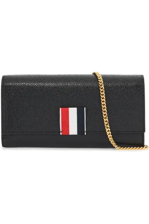 Thom Browne Accessoarer, Dam, ONE Size, Kedjeplånbok med RWB-detalj