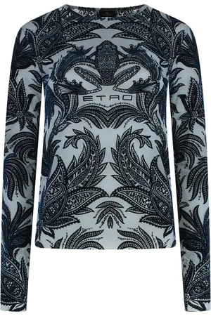 Etro Topp, Dam, M, Nylon, Sammetseffekt Tulle Topp