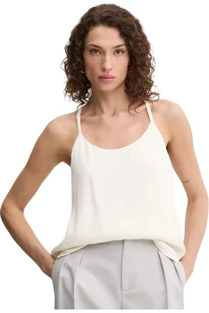 Twin-Set Topp, Dam, M, Polyester, Enkel Rund Hals Topp