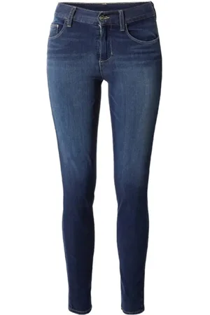 Liu Jo Jeans, Dam, W31, Bomull, Blå Högmidjade Stuprörsjeans