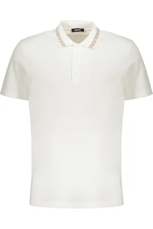 VERSACE Topp, Herr, 3Xl, Bomull, Broderad bomullspolotröja med logotyp