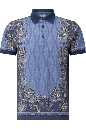 Etro Topp, Herr, 3Xl, Bomull, Floral Paisley Polo Shirt