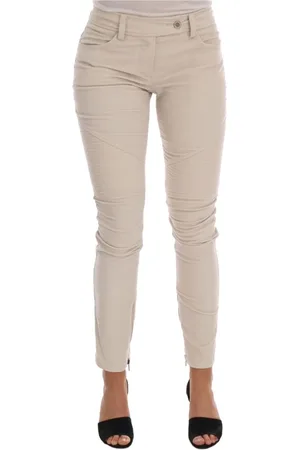 ERMANNO SCERVINO Byxor, Dam, L, Bomull, Chica Manchesterbyxor med Smal Passform
