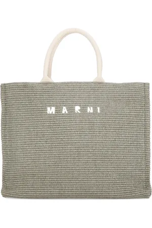 Marni Väska, Dam, ONE Size, Bomull, Grön Shoppingväska i Bomull med Handtag