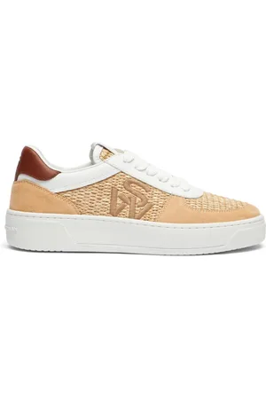 Stuart Weitzman Skor, Dam, 38 EU, Mocka, Courtside Logo Sneaker