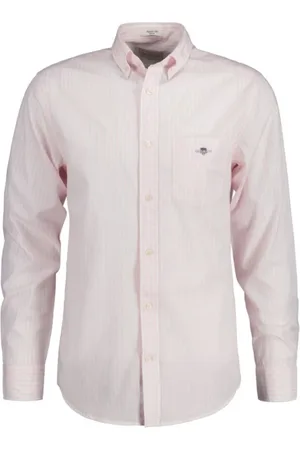 GANT Skjorta, Herr, 2Xl, Bomull, Klassisk randig skjorta med normal passform