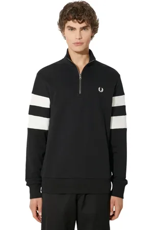 Fred Perry Sweatshirts & Hoodies, Herr, XL, Bomull, Svart Hoodie Komfortstil