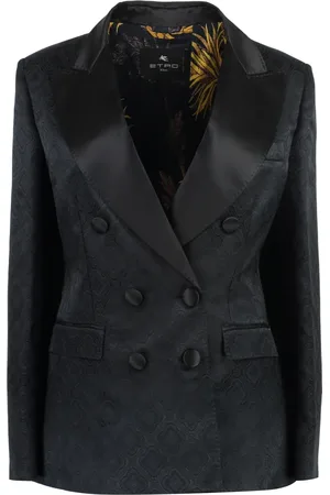 Etro Jacka, Dam, M, Jacquard Double-Breasted Kavaj