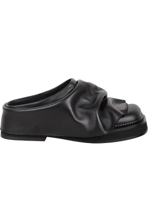 The Attico Skor, Dam, 38 EU, Läder, Fyrkantiga Slip-On Sandaler i Läder