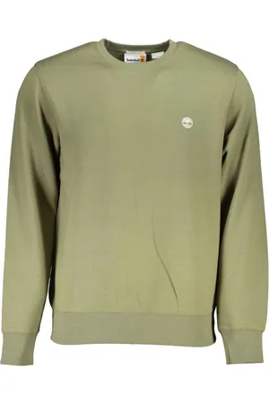 Timberland Sweatshirts & Hoodies, Herr, S, Bomull, Broderad Tröja med Rund Hals