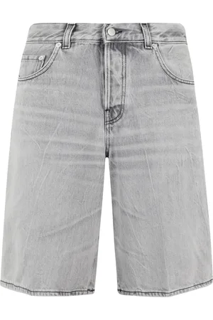 haikure Shorts, Dam, W28, Bomull, Grå Wide Leg Bermuda Jeans