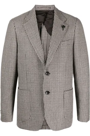LARDINI Jacka, Herr, XL, Houndstooth-mönstrad kavaj