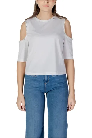 Liu Jo Blusar & Skjortor , Dam, L, Denim, High-Waist Belted Denim Shorts