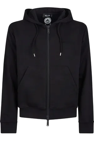 Dsquared2 Sweatshirts & Hoodies, Herr, L, Snygg Dragkedja Sweatshirt
