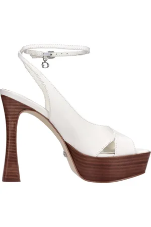 Guess Skor, Dam, 39 EU, Läder, Sandaler Vit