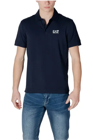 EA7 Topp, Herr, M, Bomull, Short Sleeve Polo