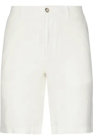 FEDELI Shorts, Herr, M, Linne, Vita Linne Bermuda Shorts med Fickor