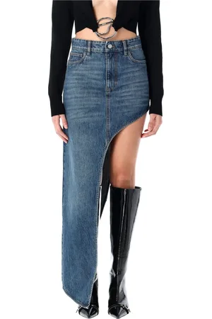 COPERNI Kjol, Dam, S, Denim, One Leg Denim Skirt