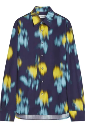 Lanvin Skjorta, Herr, M, Floral Blur Print Shirt