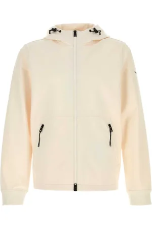 Woolrich Jacka, Herr, L, Polyester, Ivory Stretch Polyester Jacket Sweatshirts