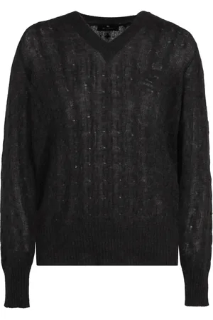 Etro Stickade tröjor & koftor, Herr, XL, Kashmir, Lyxig Cashmere Cable-Knit Sweater