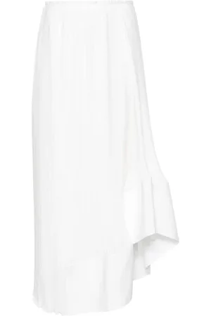 Lanvin Kjol, Dam, S, Polyester, Pleated Asymmetric Skirt