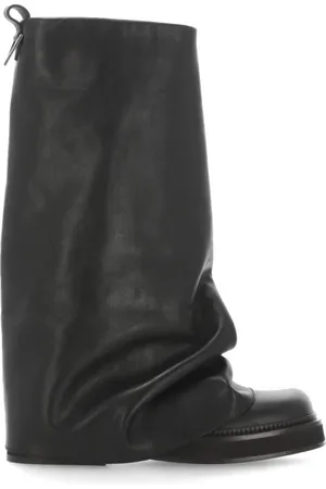 The Attico Skor, Dam, 39 EU, Läder, Square Toe Draping Boots