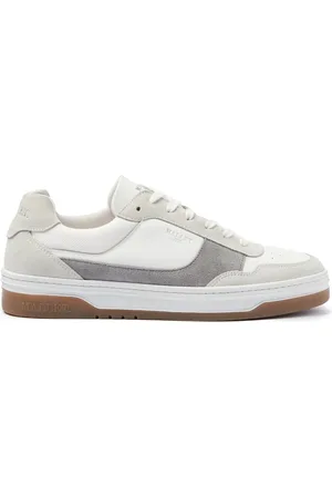 Mallet Skor, Herr, 41 EU, Läder, Grå Gum Läder Sneakers