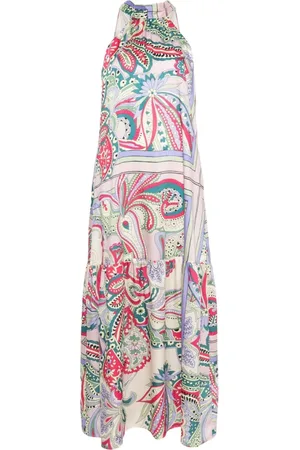 Liu Jo Klänning, Dam, XS, Polyester, Flerfärgad Lång Klänning