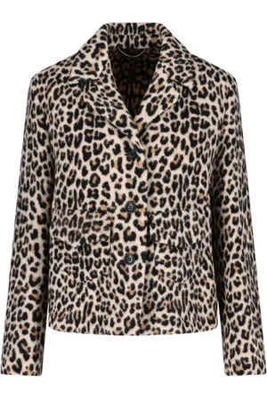 ERMANNO SCERVINO Jacka, Dam, M, Leopardmönstrad enkelknäppt kavaj