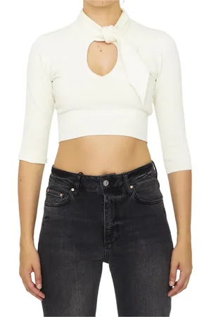 The Attico Topp, Dam, S, Polyester, Ribbon Detail Crop Top