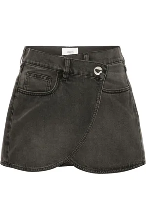 COPERNI Kjol, Dam, M, Denim, Denim Mini Kjol med Omlottdesign