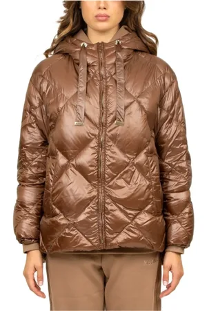 Max Mara Jacka, Dam, M, Quiltad Camel Down Jacka