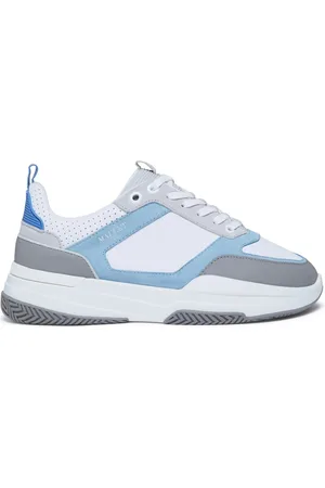 Mallet Skor, Herr, 44 EU, Läder, Radnor Gråblå Sneakers