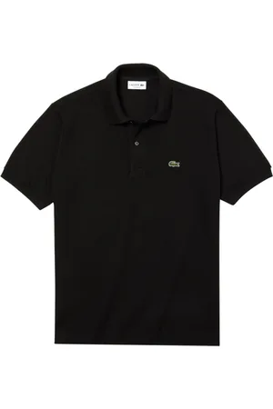 Lacoste Topp, Herr, 2Xl, Bomull, Räfflad Krage Polo Svart