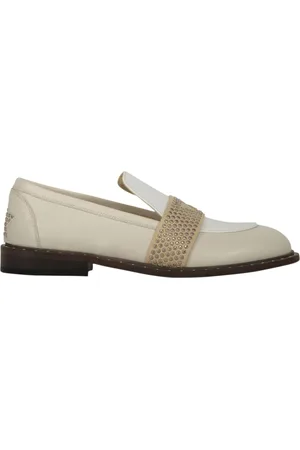 LORENA ANTONIAZZI Skor, Dam, 38 EU, Läder, Studded Läderloafers
