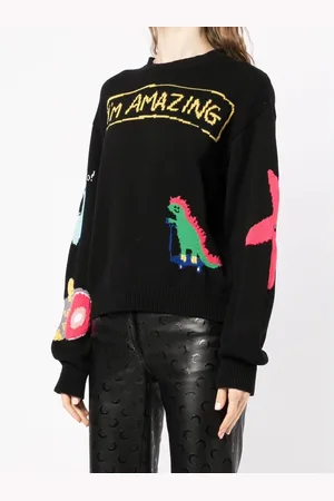 Dsquared2 Stickade tröjor & koftor, Dam, L, Bomull, Rundhalsstickat