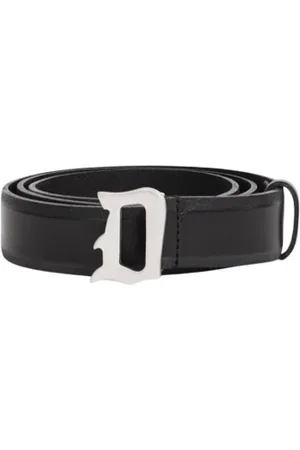 Dondup Accessoarer, unisex, 95 CM, Läder, Läderbälte med logospänne