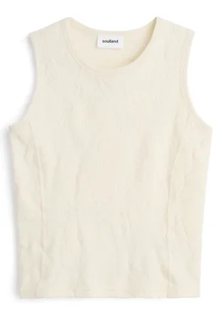 Soulland Topp, Dam, 2Xs/Xs, Bomull, Mira plyschtopp