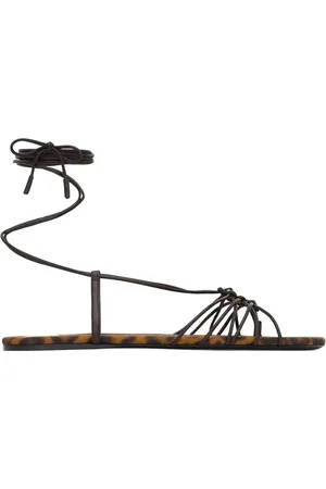Saint Laurent Skor, Dam, 39 EU, Läder, Babylone Flat Sandal
