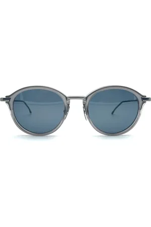 Thom Browne Accessoarer, Herr, ONE Size, Runda solglasögon