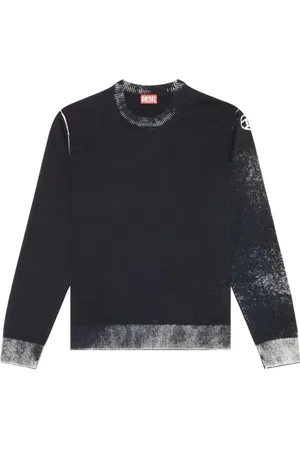 Diesel Stickade tröjor & koftor, Herr, M, Bomull, Stilrena stickade plagg