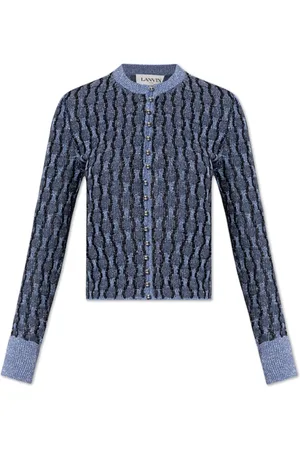 Lanvin Stickade tröjor & koftor, Dam, M, Cardigan med lurextråd
