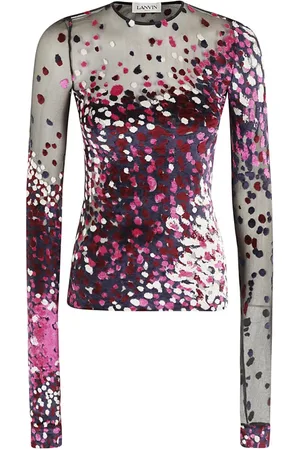 Lanvin Topp, Dam, S, Långärmad Topp Elegant Stil