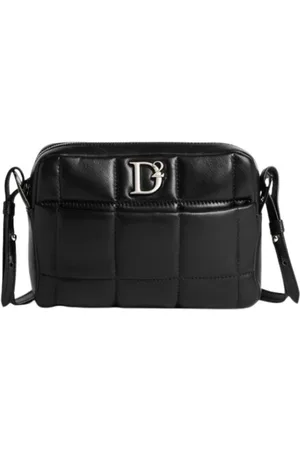 Dsquared2 Väska, Dam, ONE Size, Läder, Quiltad axelremsväska med logoficka
