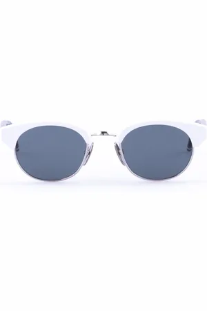 Thom Browne Accessoarer, Herr, ONE Size, Oval Solglasögon