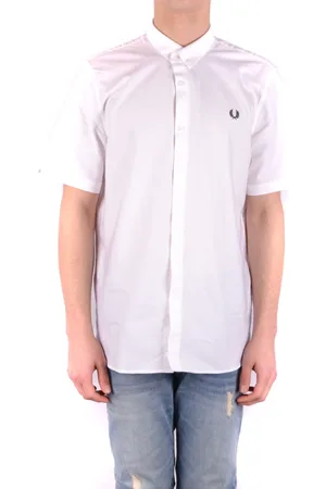 Fred Perry Skjorta, Herr, S, Bomull, Short Sleeve Shirt